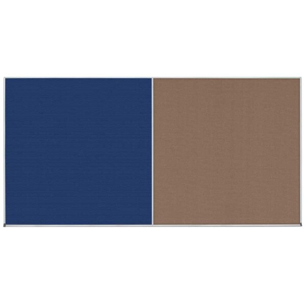 Enclosed Corkboard, 1 Door, 24"x36", 4" Fra